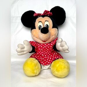 Vintage Minnie Mouse 1980's - 12" Plush Doll Disneyland Disney World